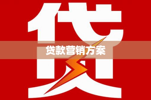 山东贷款营销方案