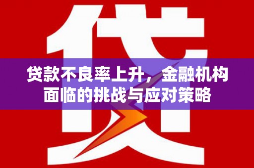 山东贷款不良率上升，金融机构面临的挑战与应对策略