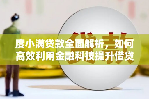 山东度小满贷款全面解析，如何高效利用金融科技提升借贷体验