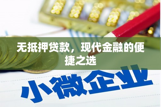 山东无抵押贷款，现代金融的便捷之选