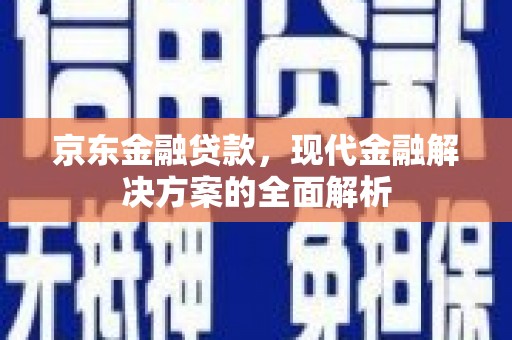 山东京东金融贷款，现代金融解决方案的全面解析