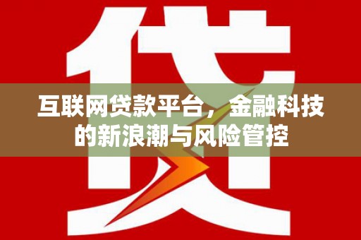 山东互联网贷款平台，金融科技的新浪潮与风险管控