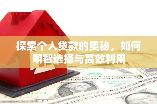 山东探索个人贷款的奥秘，如何明智选择与高效利用