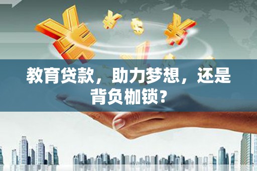山东教育贷款，助力梦想，还是背负枷锁？