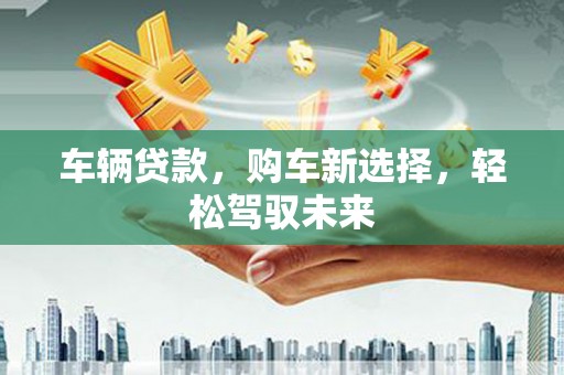 山东车辆贷款，购车新选择，轻松驾驭未来