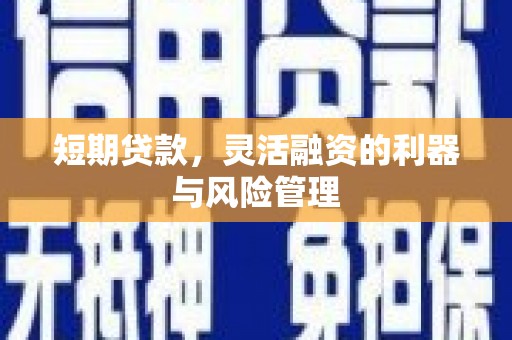 山东短期贷款，灵活融资的利器与风险管理
