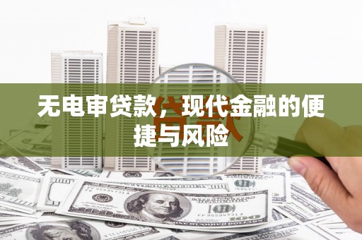 山东无电审贷款，现代金融的便捷与风险