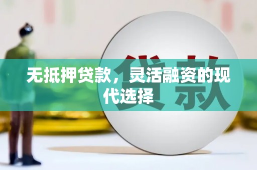 山东无抵押贷款，灵活融资的现代选择