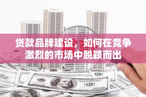 山东贷款品牌建设，如何在竞争激烈的市场中脱颖而出