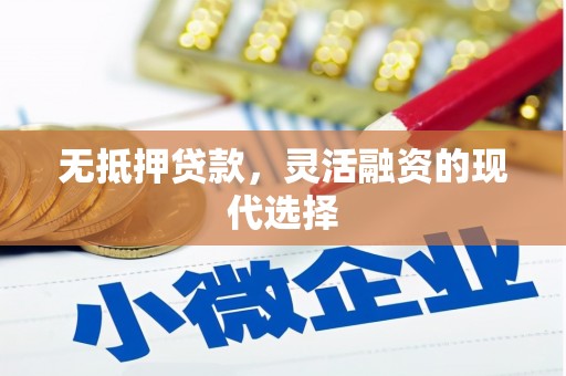 山东无抵押贷款，灵活融资的现代选择
