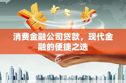 山东消费金融公司贷款，现代金融的便捷之选