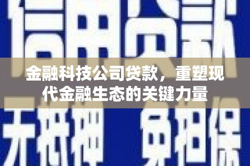 山东金融科技公司贷款，重塑现代金融生态的关键力量
