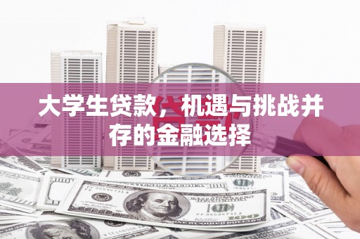 山东大学生贷款，机遇与挑战并存的金融选择