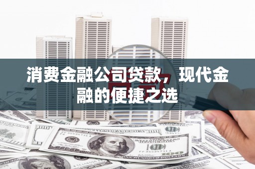 山东消费金融公司贷款，现代金融的便捷之选