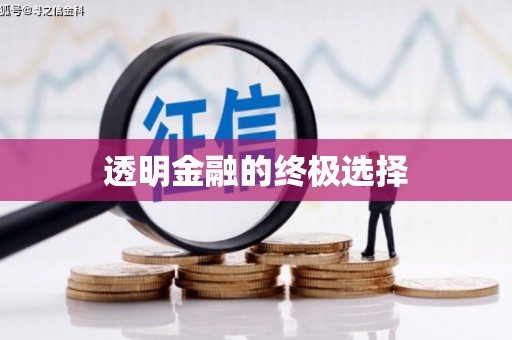 山东透明金融的终极选择